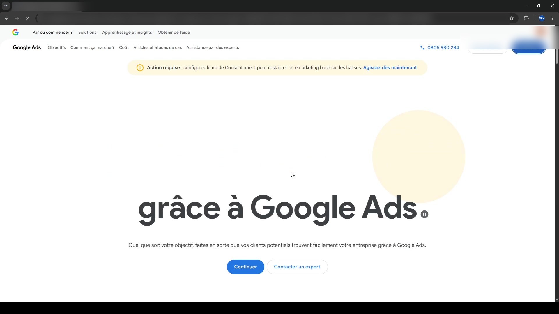 Création d'un compte Google Ads, étape 2 : Créer un nouveau compte Google Ads